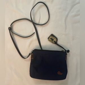 Dark blue leather Dooney & Bourke crossbody bag